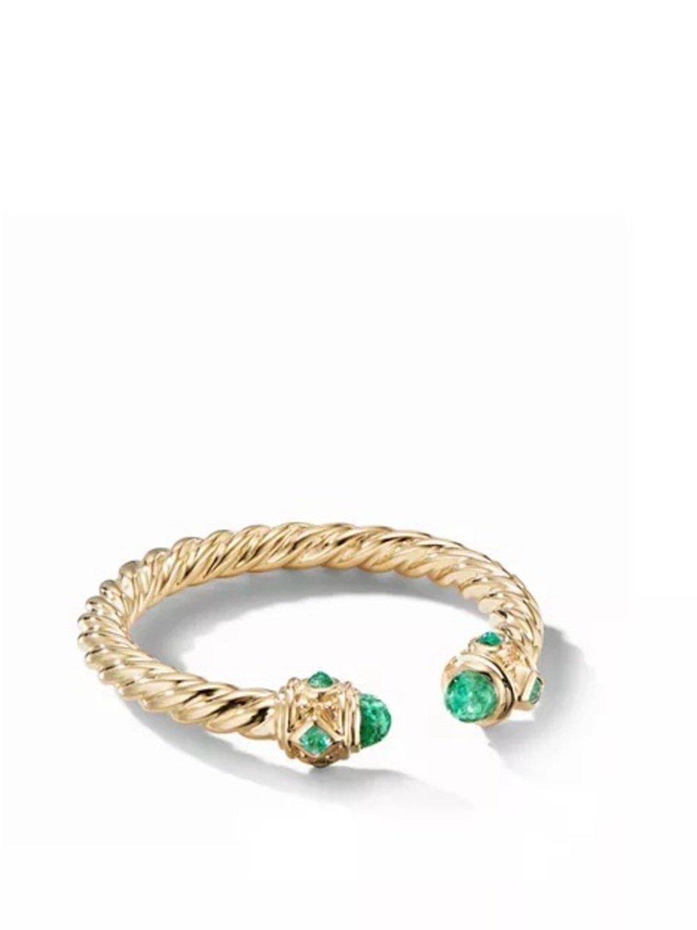DAVID YURMAN Renaissance Open Emerald Ring in 18K Gold - Picture 7 of 16